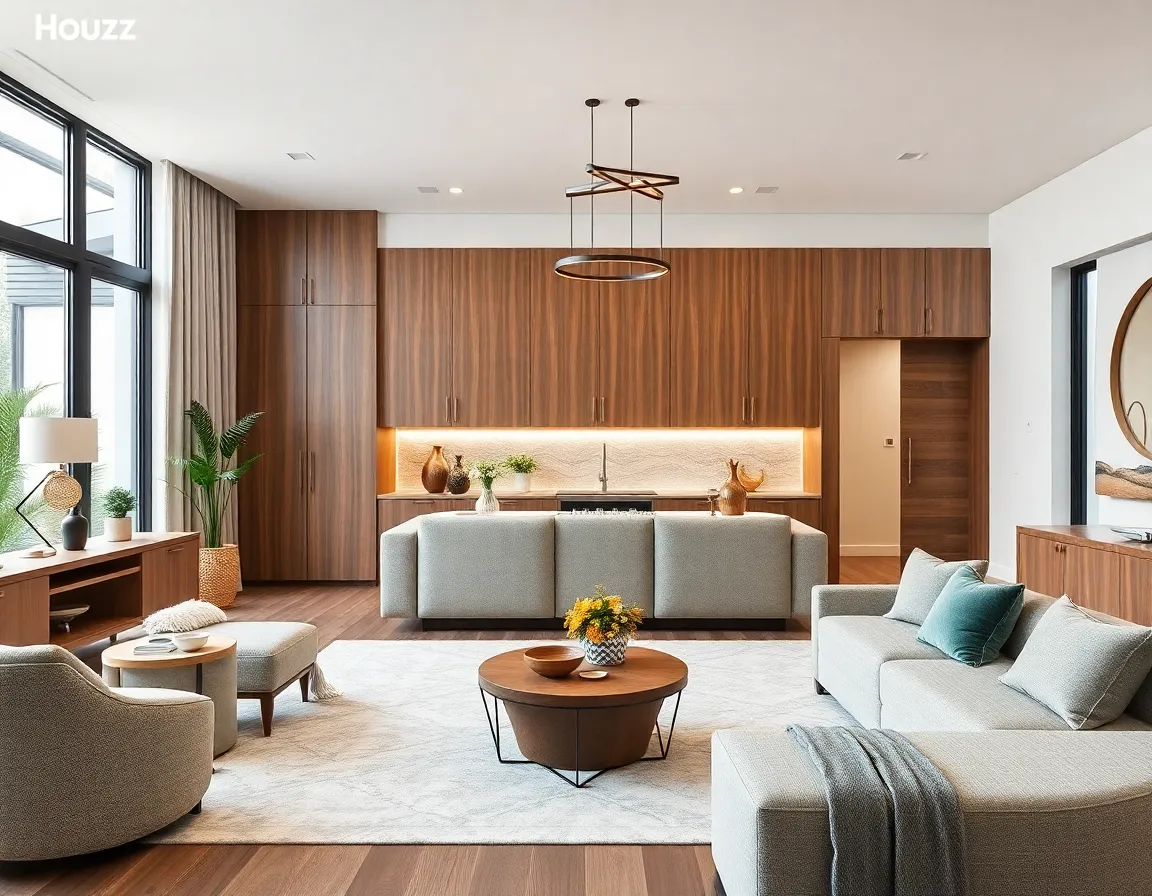 Houzz platform interface showing home design inspiration and remodeling ideas